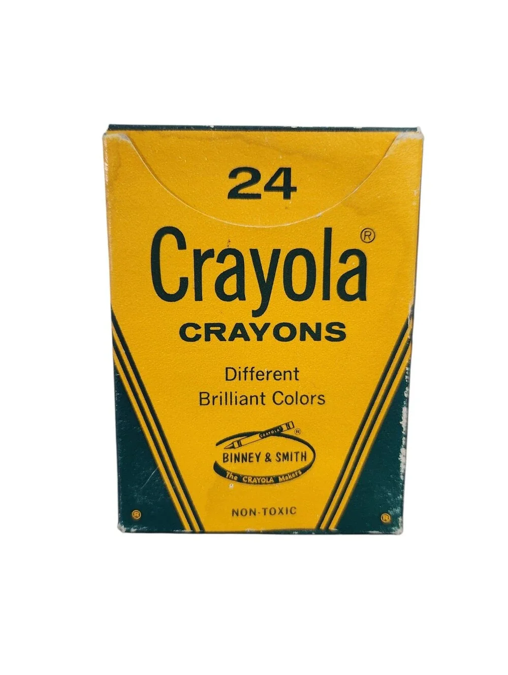 Vintage Deadstock NOS Crayola Crayons 24 Brilliant Colors Binney & Smith Unused
